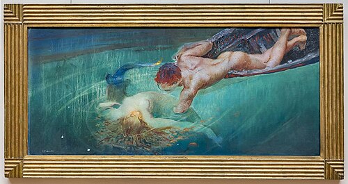 Green abyss, 1895, Giulio Aristide Sartorio