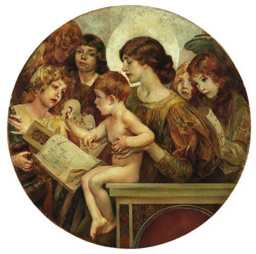 The Virgin of the Angels, 1895, Giulio Aristide Sartorio