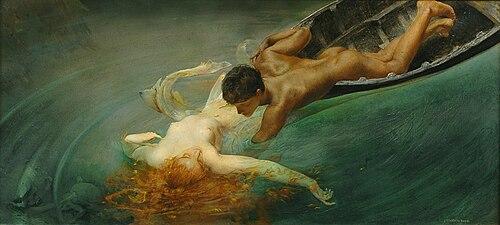 The Siren (Green Abyss), 1893, Giulio Aristide Sartorio