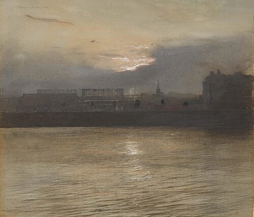 Millbank Road, 1893, Giulio Aristide Sartorio