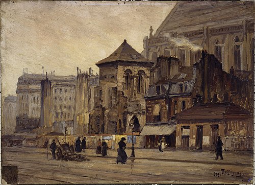 L'église Saint-Martin-des-Champs, vue de côté, 1902, A. Lesbroussart