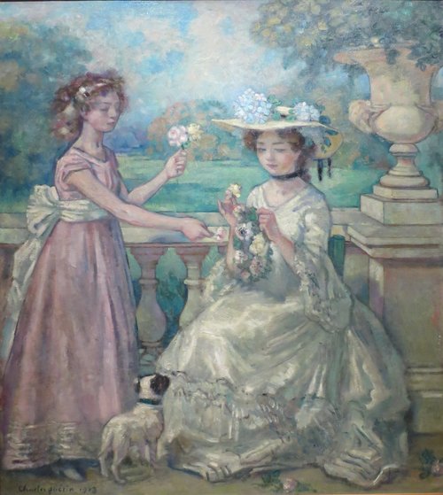 Two Girls on a Terrace, 1903, Charles Guérin