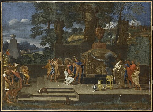 Alexandre au tombeau d'Achille, 1650, Charles-Alphonse Du Fresnoy