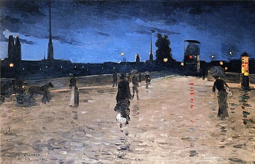 Le Pont De Pierre in Rouen, 1880, Charles Angrand