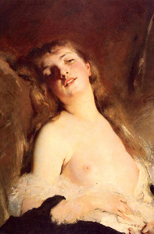 Portrait Of A Young Girl, , Charles Chaplin
