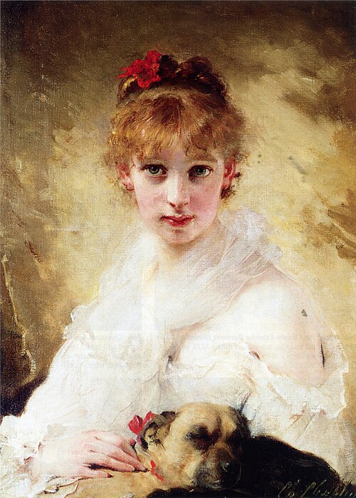 Her Favourite Dog, 1850, Charles Chaplin