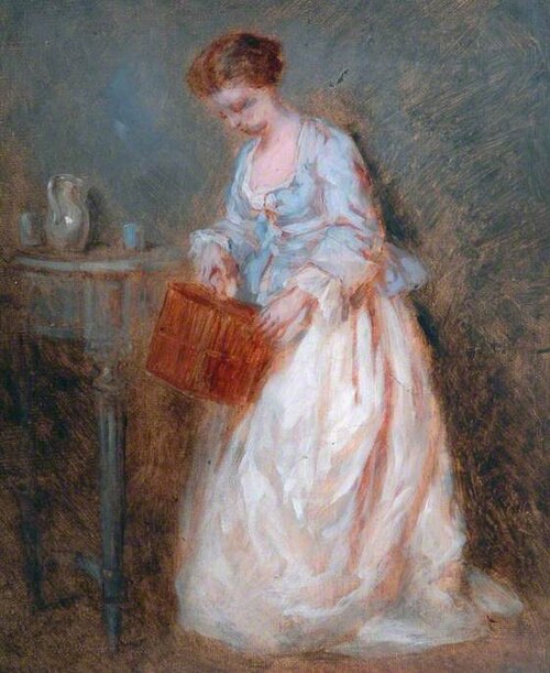 Girl Caging a Bird, 1860, Charles Chaplin