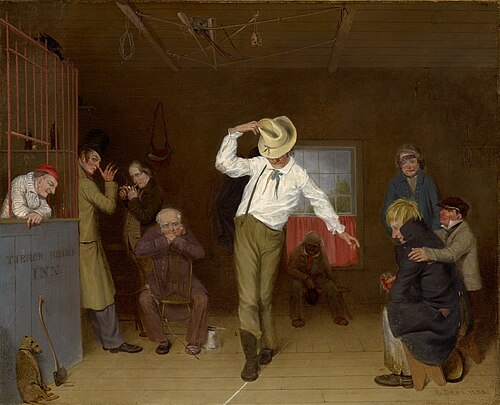 Walking the Chalk, 1838, Charles Deas