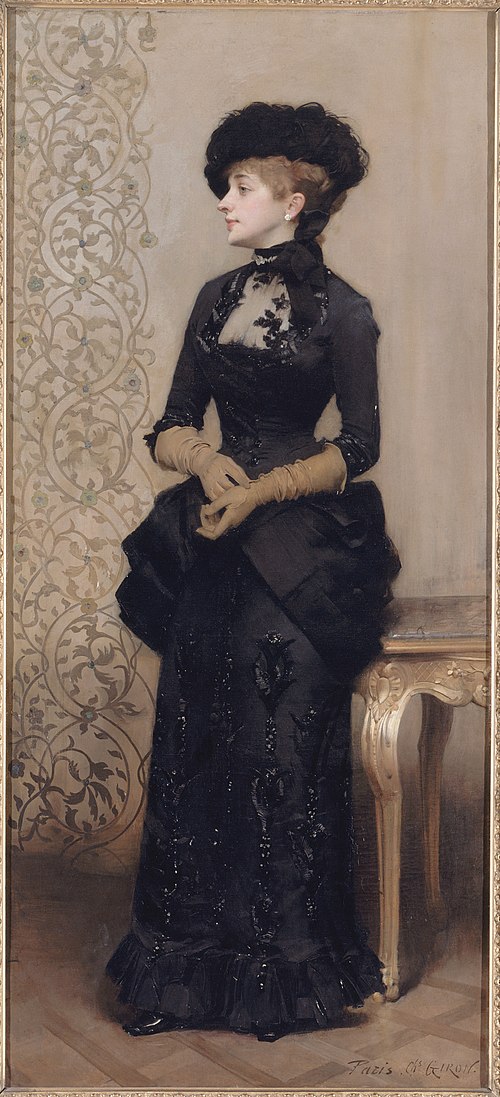 Femme aux gants, dite La Parisienne, 1883, Charles Giron