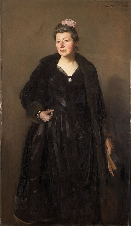 Portrait de madame De Bast, 1888, Charles Giron