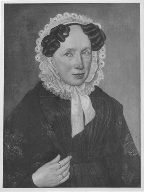 Therese Romen im Alter von 61 Jahren, 1841, Friedrich Wasmann