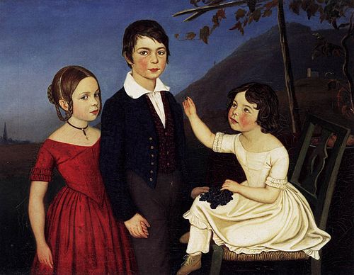 Paul, Maria, and Filomena von Putzer, 1840, Friedrich Wasmann