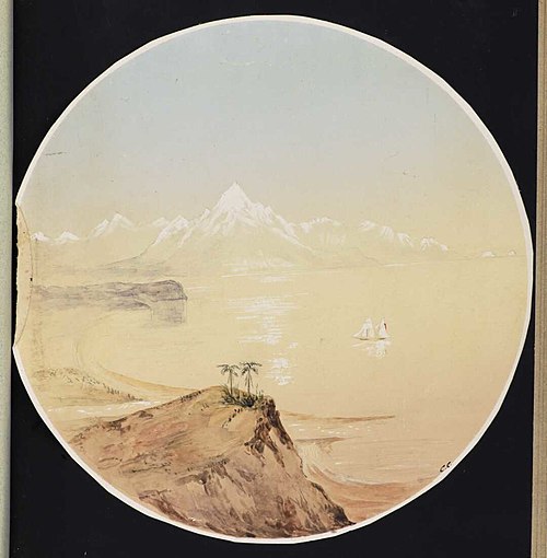 [Mt Cook, Greenstone country, Middle Id. 1846], 1846, Charles Heaphy
