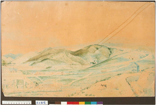 [Nelson from Church Hill looking east], 1845, Charles Heaphy