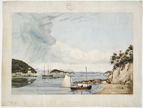 Astrolabe Roads, Tasman's Gulf, 1841, Charles Heaphy