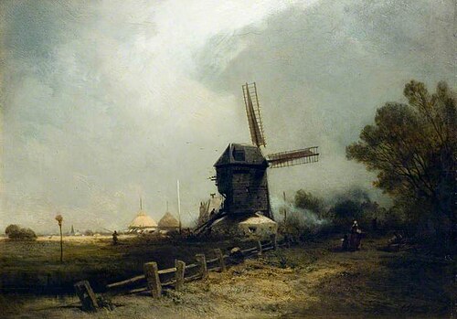 The Windmill, 1850, Charles Hoguet