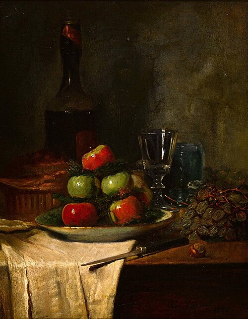 nature morte, 1855, Charles Hoguet