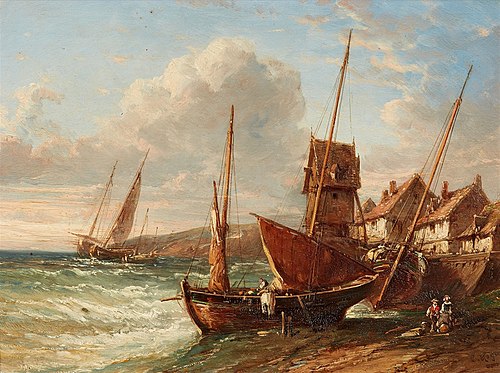 On the Breton Coast, 1870, Charles Hoguet