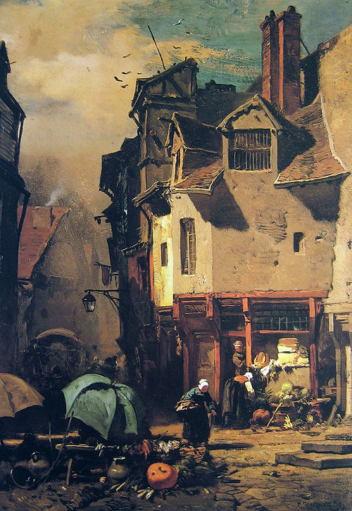 Marché à Rouen, , Charles Hoguet