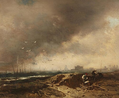 Driftwood Collectors, 1853, Charles Hoguet