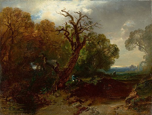 Rest at the Edge of the Forest, 1858, Charles Hoguet