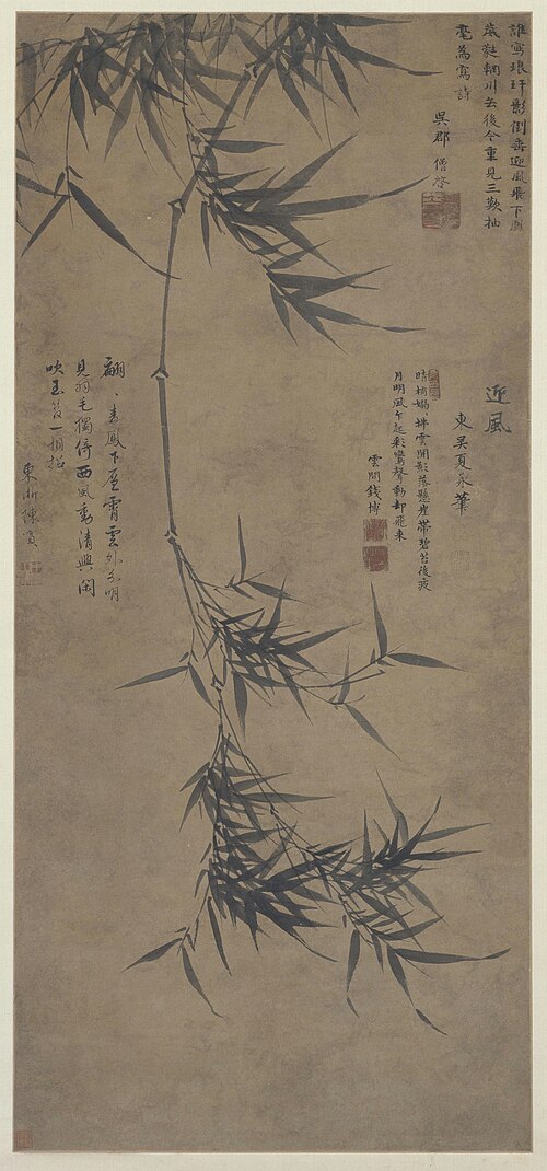 夏昶墨竹图轴, , Xia Chang