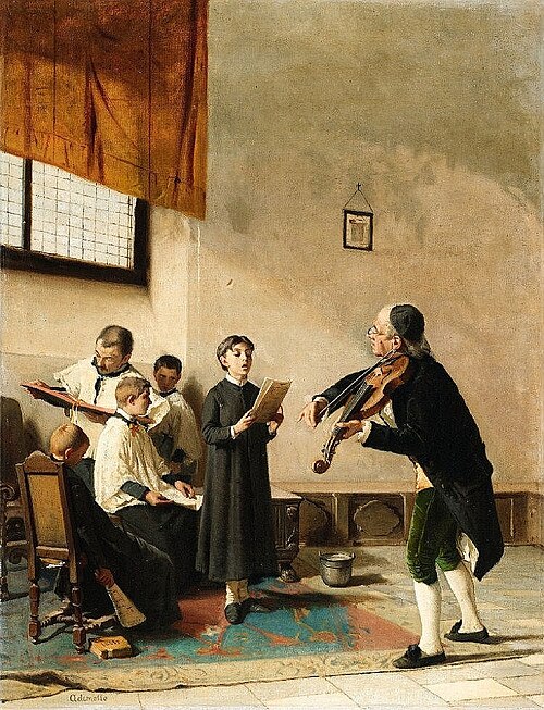 The music lesson, , Carlo Ademollo