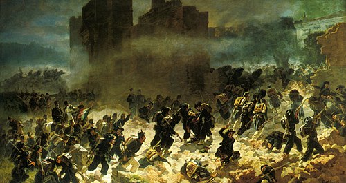 Breaching the Porta Pia, 1880, Carlo Ademollo