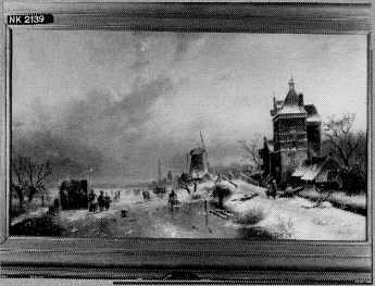 Paysage d'hiver, 1869, Charles Leickert