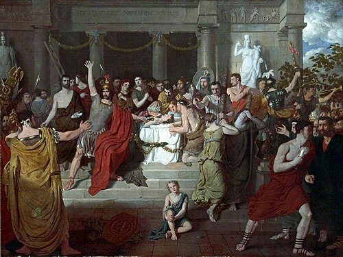 Brutus Exhorting the Romans to Revenge the Death of Lucretia, 1814, Charles Lock Eastlake