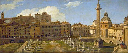 The Trajan Forum, Rome, 1821, Charles Lock Eastlake