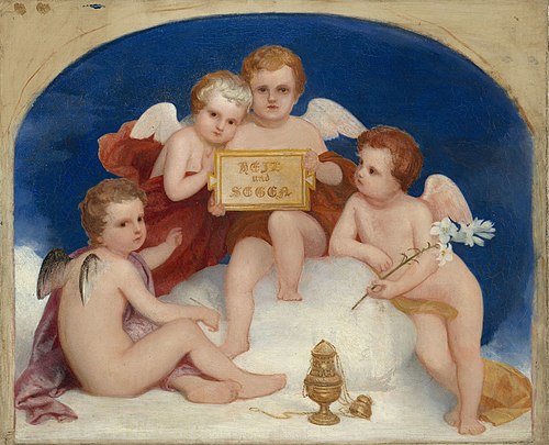 A Group of Angels, 1844, Charles Lock Eastlake