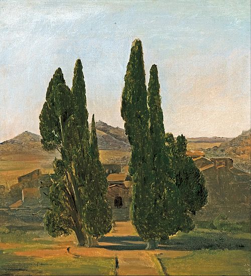 Cyprès à la villa d'Este, 1817, Charles Lock Eastlake