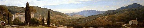 A Panoramic View near Rome, 1818, Charles Lock Eastlake