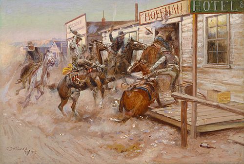 In Without Knocking, 1909, Charles Marion Russell