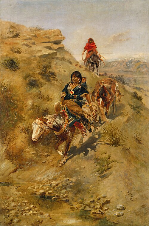 Bringing Home the Meat, 1891, Charles Marion Russell
