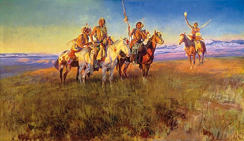 Red Man’s Wireless, 1916, Charles Marion Russell