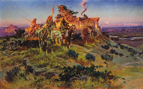 Smoke Talk, 1924, Charles Marion Russell