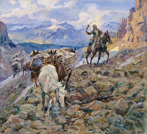 When Mules Wear Diamonds, 1921, Charles Marion Russell