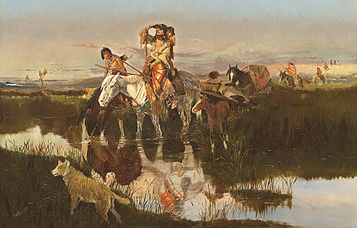 Bringing Up the Trail, 1895, Charles Marion Russell