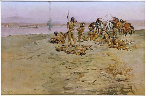 The Signal Fire, 1897, Charles Marion Russell