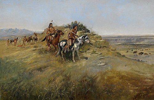Buffalo Hunt, 1891, Charles Marion Russell