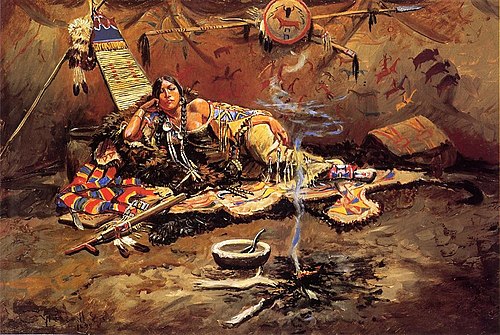 Waiting and Mad, 1899, Charles Marion Russell
