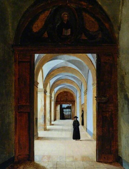 Cloisters of a Cathedral, , Charles Marie Bouton