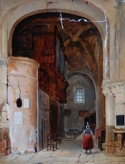 Interior of a Church, , Charles Marie Bouton
