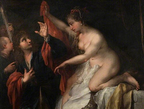 Joseph Seduced by Potiphar's Wife, 1687, Andrea Celesti