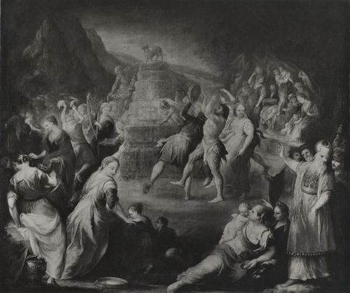 Adoração do bezerro de ouro, 1500, Andrea Celesti