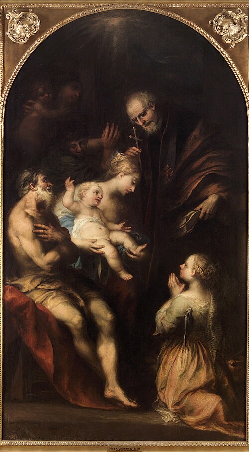 Madonna mit Heiligen, , Andrea Celesti