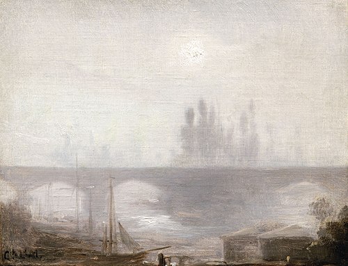 Paris dans le brouillard, 1839, Charles Louis Mozin