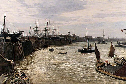 Blackwall, London, 1872, Charles Napier Hemy